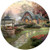 Thomas Kinkade Make A Wish Cottage Round Puzzle - 500Piece