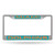 Rico Industries NFL Miami Dolphins Laser Cut Inlaid Standard Chrome License Plate Frame