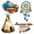 Beistle 54279 Indian Cutouts, 13.5"-16", 4 Cutouts In Package