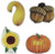 Beistle 10-Pack 5-Inch to 6-Inch Fall Decorative Cutouts, Mini