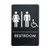 Men's and Women's Restroom Signs for Handicap Accessible Restroom, ADA-Compliant Bathroom Door Signs for Offices,