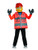 Disguise Lego Construction Worker Classic Costume, Orange, Large (10-12)