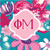 Creative Converting 50 Count Phi Mu Beverage Napkins, Pink/Purple