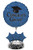 Creative Converting Air-Filled Balloon Centerpiece Kit Graduation, True Blue