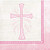 Creative Converting 335459 Divinity Pink Beverage Napkins, 5",