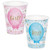 Creative Converting 336068 Gender Reveal Balloons Cups, 9 oz, Pink and Blue