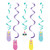 Llama Party Dizzy Danglers, 5 ct