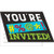 Creative Converting 340134 Old Age Humor Invitations, 5" x 4", Multi-colored