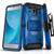 Phone Case for [Samsung Galaxy J3 Orbit (S367VL)], [Tank Series][Blue] Shockproof Cover with [Kickstand] & [Holster] for Galaxy J3 Orbit (Tracfone, Simple Mobile, Straight Talk, Total Wireless)