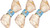 Wholesome Hide USA Rawhide Knotted Bone - 7-8" (Pack of 3)