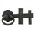 Wrought Iron Gate Latch Floral Pattern Black Rustproof 6' | Renovator's Supply