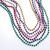 U.S. Toy JA646 Metallic Bead Necklaces, 6mm