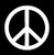 LLI Peace Sign | Decal Vinyl Sticker | Cars Trucks Vans Walls Laptop | White | 5.5 x 5.5 in | LLI1324