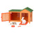 TERRA Bunny Hutch, Miniature Rabbit Animal House Playset - by Battat (5 Pieces)