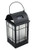 Moonrays 91176 Solar Powered Amber LED Black Arched Metal Lantern with Bracket