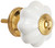 Abbott Collection White Pumpkin Drawer Knob