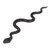 Abbott Collection 27-IRONAGE-389 Squirming Snake-Blk-14.5" L, Black