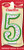 Betty Crocker Numeral Birthday Candle #5