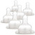 Dr. Brown's Original Wide-Neck Nipple, Level 4 (9m+), 6-Pack