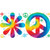 Tie Dye Fun Plastic Tablecover 54 X 108 (1 ct)