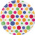 Creative Converting 411876 96 Count Dessert/Small Paper Plates, Party Dots