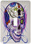 3dRose lsp_193527_1 Diamond Sugar Skull Purple Single Toggle Switch