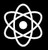 LLI Atomic Symbol | Decal Vinyl Sticker | Cars Trucks Vans Walls Laptop | White | 5.5 x 4.9 in | LLI1221
