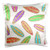 3dRose pc_77551_1 Surfboard Print-Hawaiian Flower and Bamboo-White-Pillow Case, 16 by 16"