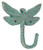 Abbott Collection Cast Iron Dragonfly Wall Hook, Light Green