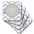 3dRose Grey and White Chevron with Yellow Monogram Initial V - Soft Coasters, Set of 8 (CST_222110_2)