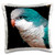 3dRose pc_607_1, "Blue Quaker" Printed, Satin, Envelope closure type, Square pillow case, 16 x 16 inches, White