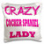 3dRose Crazy Cocker Spaniel Lady - Pillow Case, 16 by 16-inch (pc_174990_1)