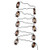 Kurt Adler UL 10-Light Brass Lantern Light Set