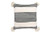 Creative Co-op Cream Cotton & Chenille Black Stripes & Tassels Pillows,