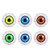 LUOEM Halloween Eyeballs LED Light Halloween Eyeball Decoration Halloween Horror Props Costume Flashing Eyeball Toys,Pack of 6