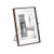 Isaac Jacobs 4x6, Antique Bronze, Vintage Style Brass and Glass, Metal Floating Desk Photo Frame (Vertical), with Locket Closure for Pictures, Art, More