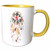 3dRose 265796_8"Follow Your Heart Dream Catcher, Yellow Mug, 11 oz