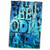 3dRose Blue Abstract Towels 15" x 22" White