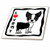 3dRose ct_12084_1 I Love My Boston Terrier Ceramic Tile, 4-Inch