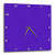 3dRose Purple Wall Clock, 10 by 10-Inch