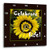 3dRose DPP_33483_1 Yellow Sunflower Celebrate Life with Black Frame-Wall Clock, 10 by 10-Inch