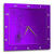 3dRose DPP_43475_1 Peacock Feather, Purple-Wall Clock, 10 by 10-Inch