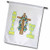 3dRose fl_113517_1 Autism Awareness Pray for a Cure Awareness Ribbon Cause Design Garden Flag, 12 by 18-Inch