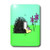 3dRose lsp_6338_1 Hedgehog and Purple Flowers Single Toggle Switch Multicolor