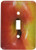 3dRose LLC lsp_21644_1 Red and Yellow Apple Stem Single Toggle Switch