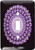 3dRose lsp_31685_1 Rich Purple Floral Mandala On Black Background Single Toggle Switch