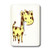 3dRose lsp_32757_1 Cute Yellow Giraffe Cartoon Art Animals Nature Kids Toggle Switch Multicolor