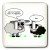 3dRose lsp_6148_2 Cute Black and Grey Sheep - Funny Design Double Toggle Switch