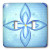 3dRose lsp_13596_2 Blue Lotus Flower Double Toggle Switch