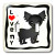 3dRose lsp_28471_2 I Love Black Longhaired Chihuahua Toggle Switch Multi-Color
